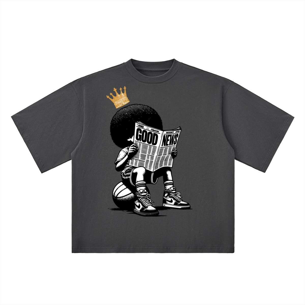 Good News Oversized Drop Shoulder Tee