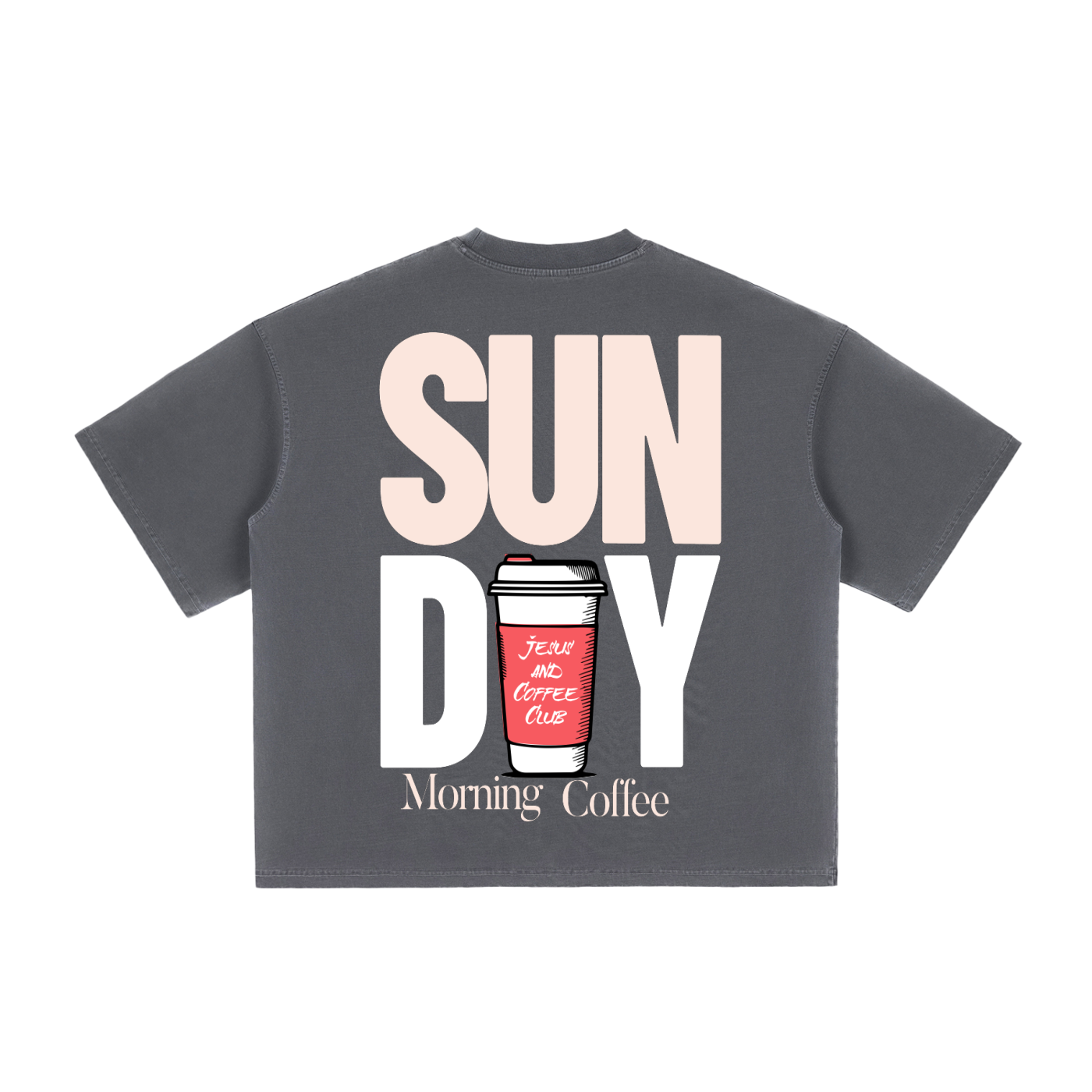 Sunday Morning Coffee Vintage Boxy Tee