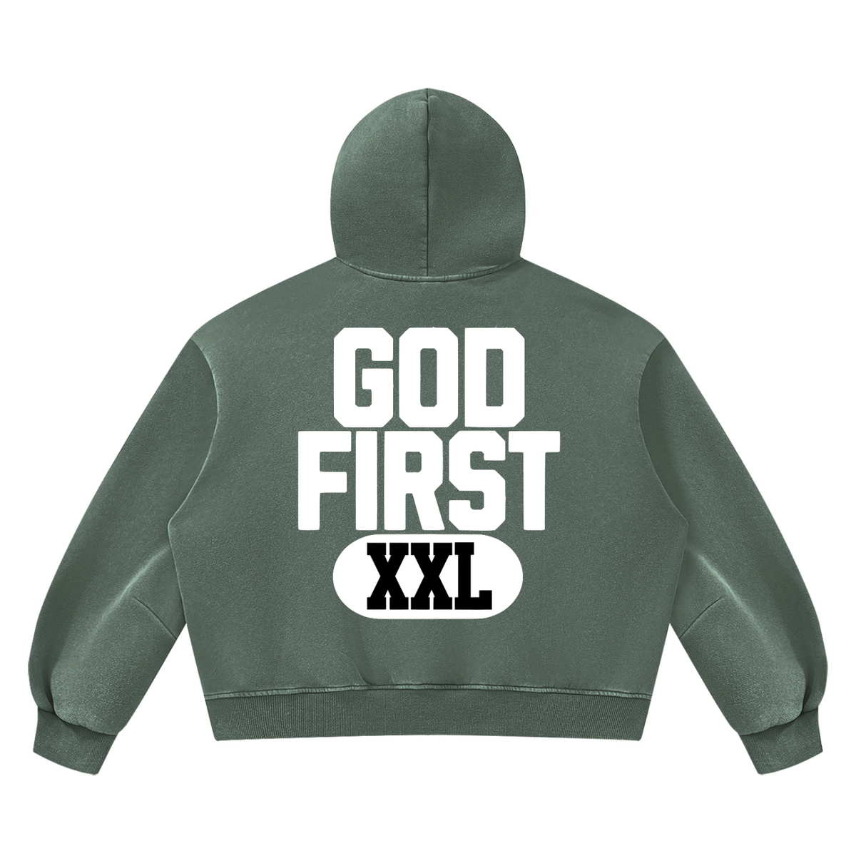 God First Vintage Boxy Hoodie