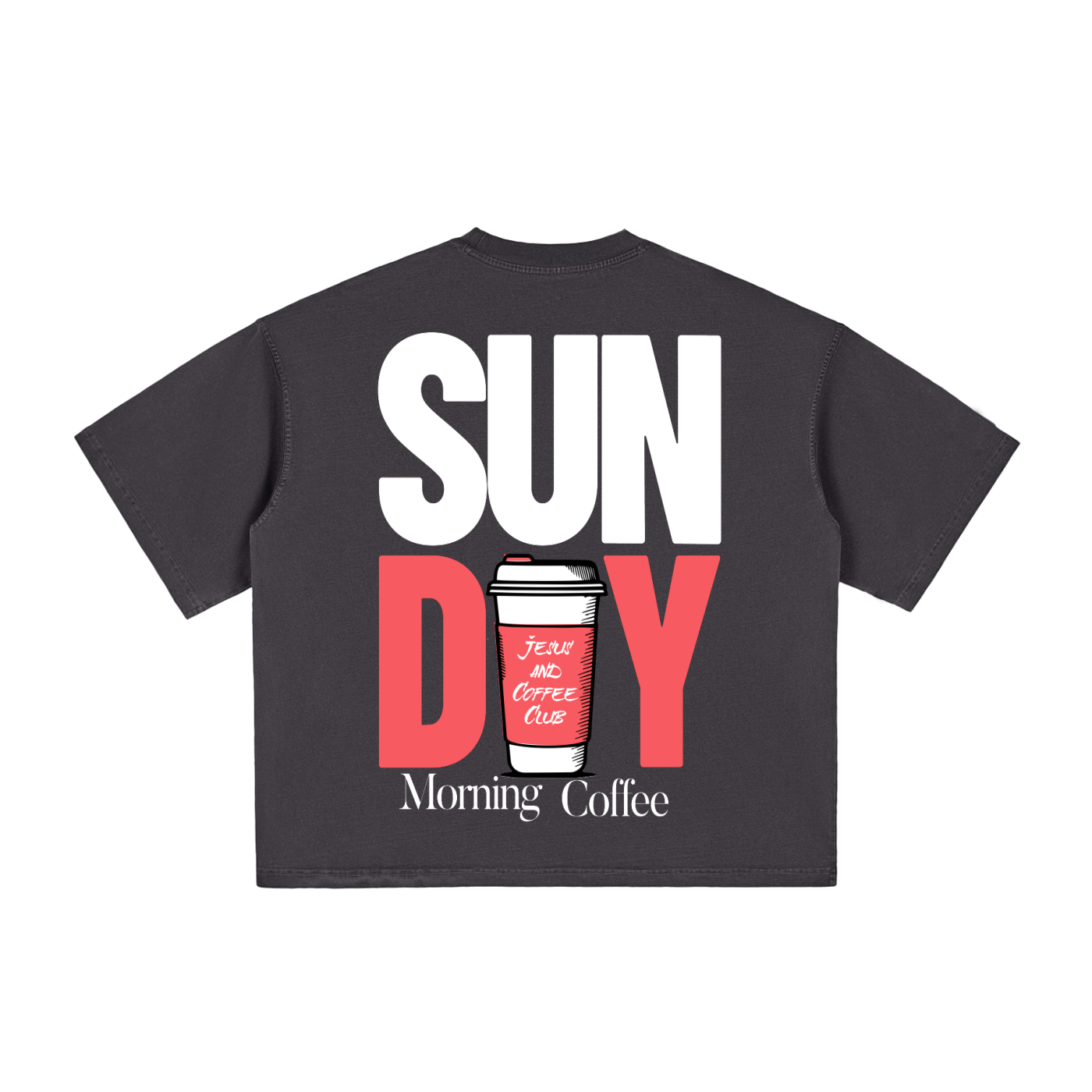 Sunday Morning Coffee Vintage Boxy Tee