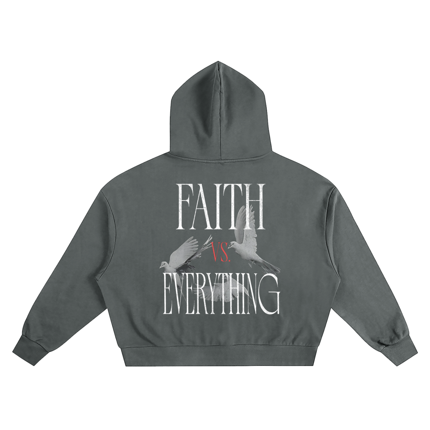Faith vs. Everything Boxy Oversized Hoodie