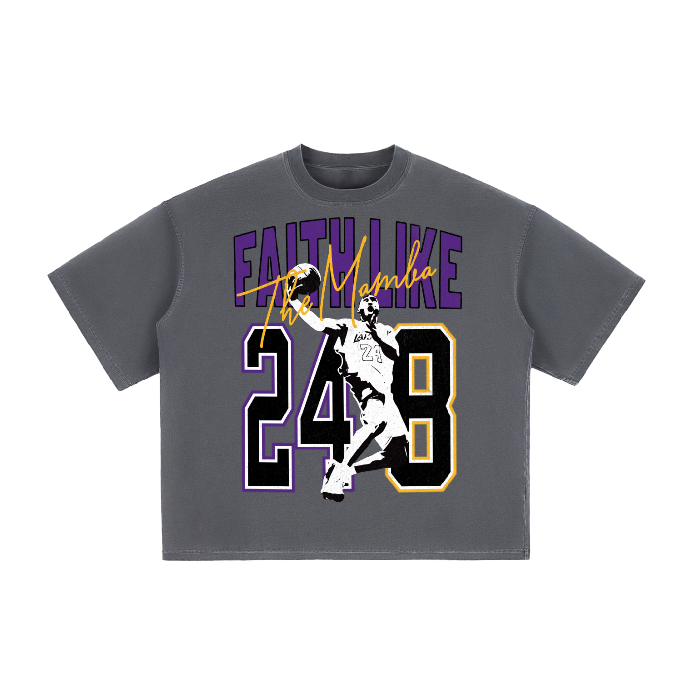 Faith Like The Mamba Washed Boxy Tee