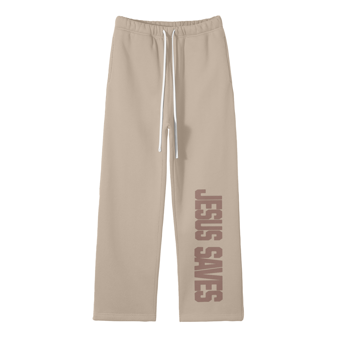 Jesus Saves Fleece Straight Leg Sweats