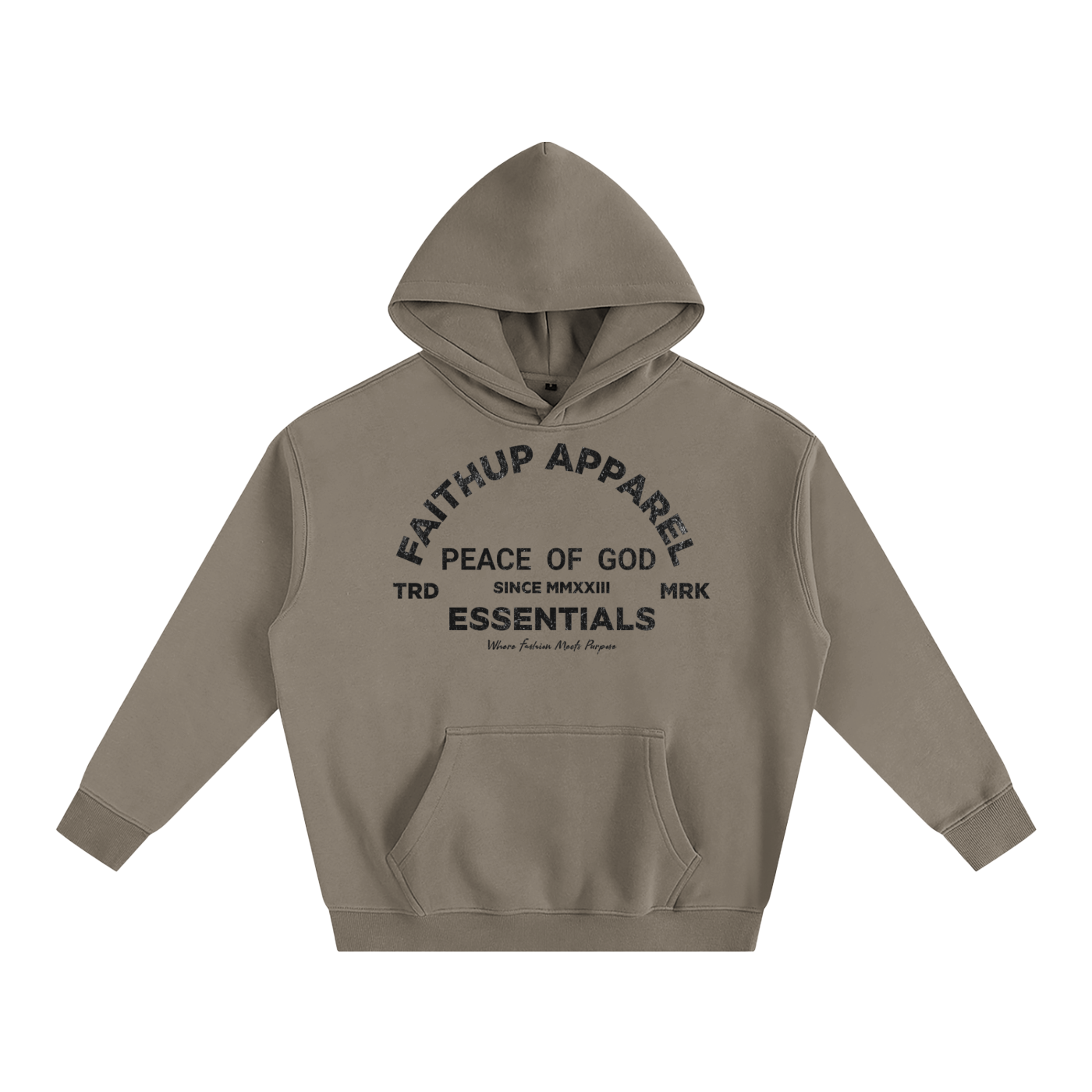 Peace of God Oversize Fleeced Hoodie