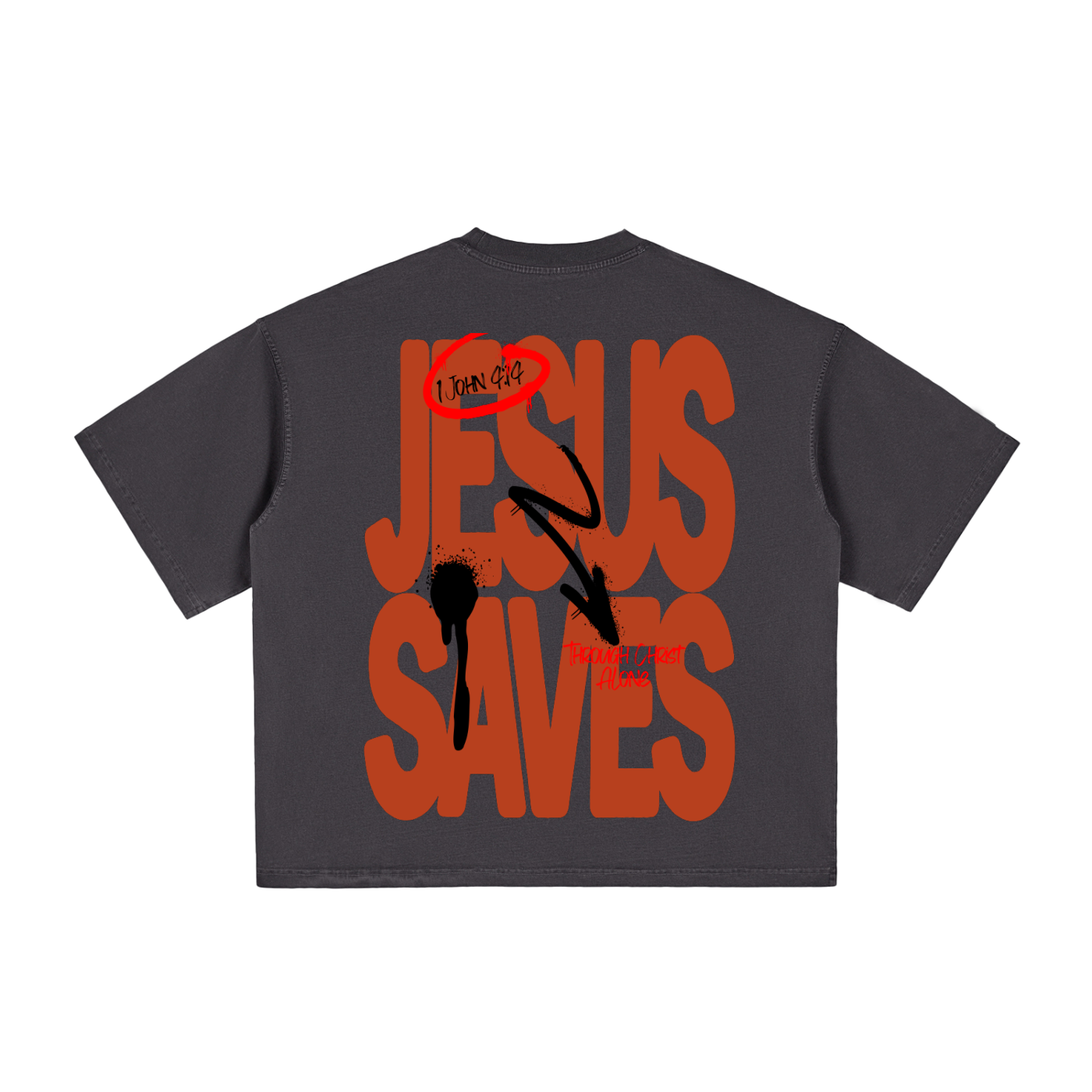 Jesus Saves Vintage Boxy Tee