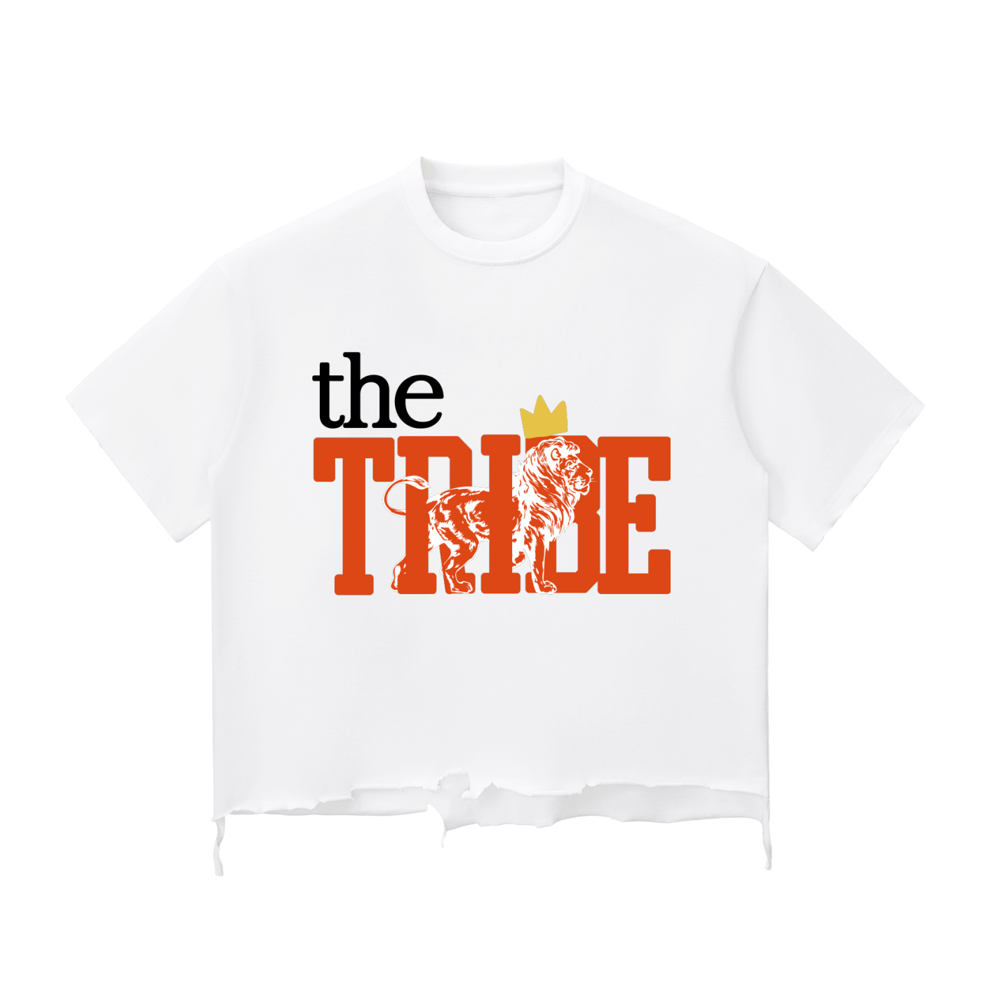 The Tribe Raw-Hem Boxy Tee
