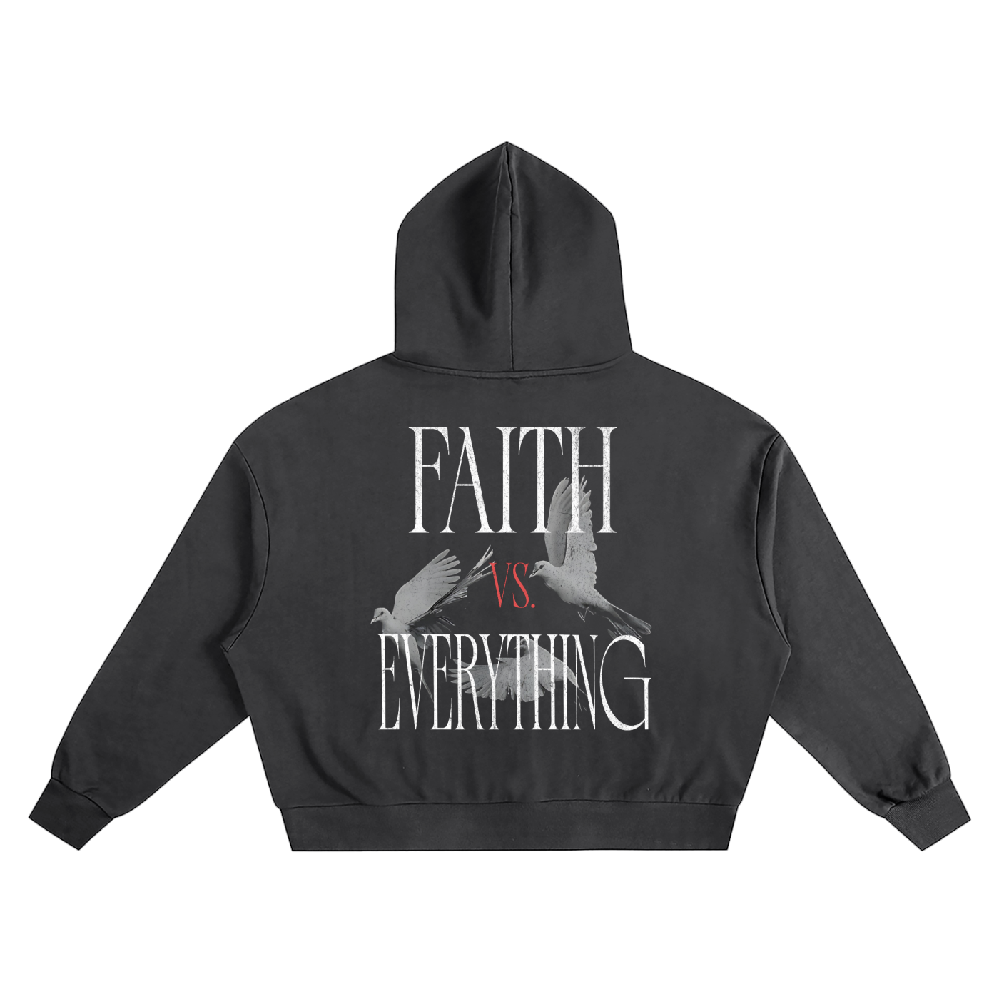 Faith vs. Everything Boxy Oversized Hoodie