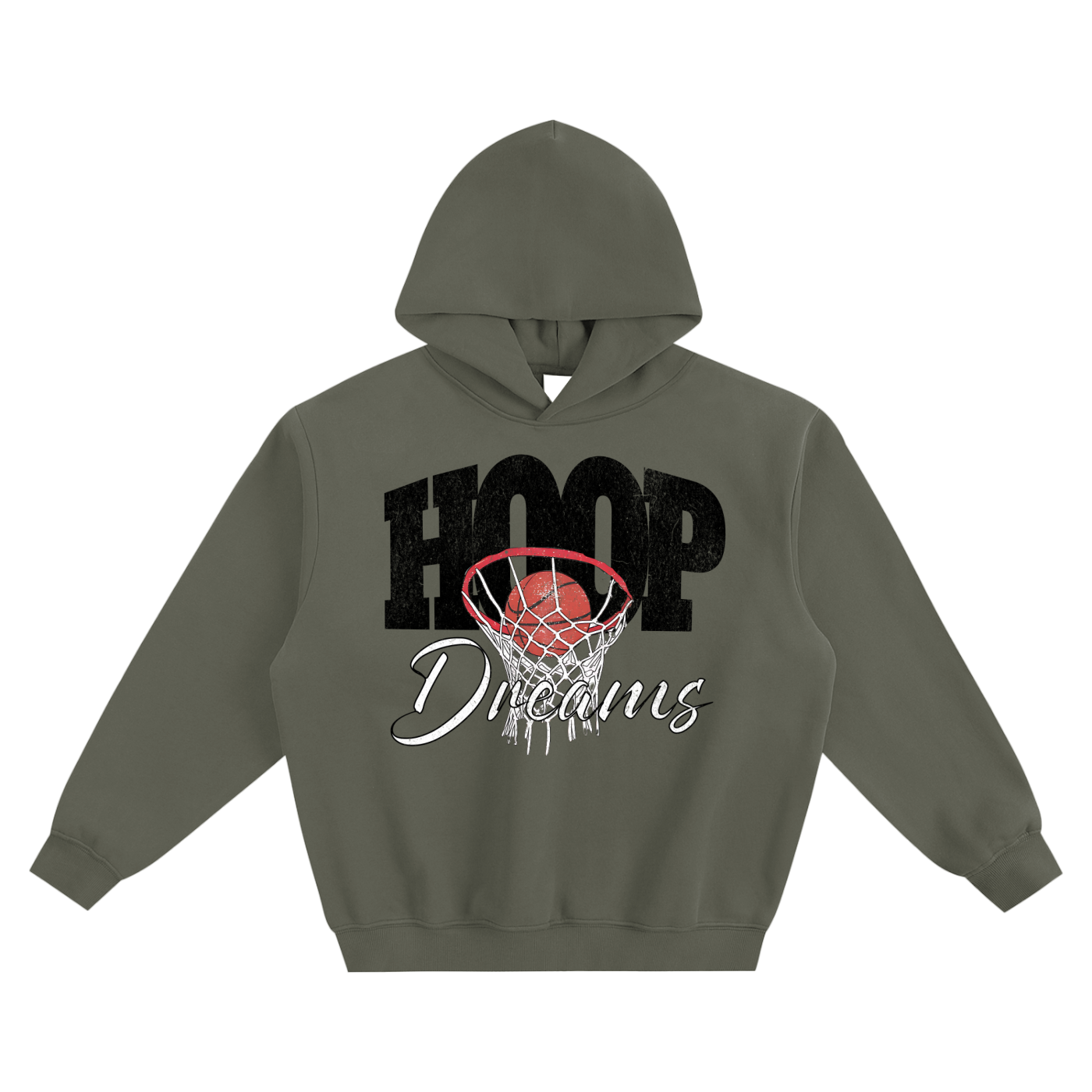 Hoop Dreams Fleeced Boxy Hoodie