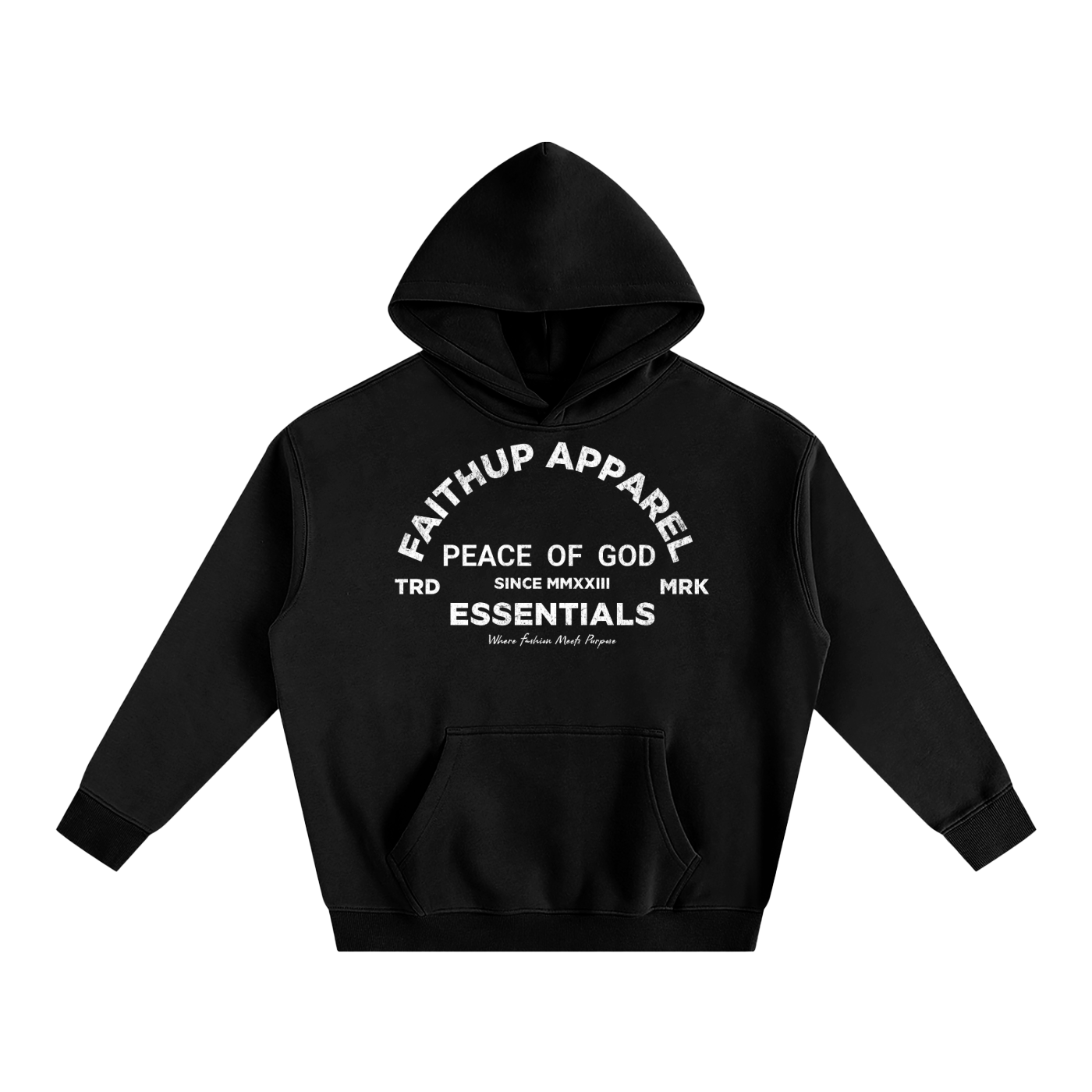 Peace of God Oversize Fleeced Hoodie