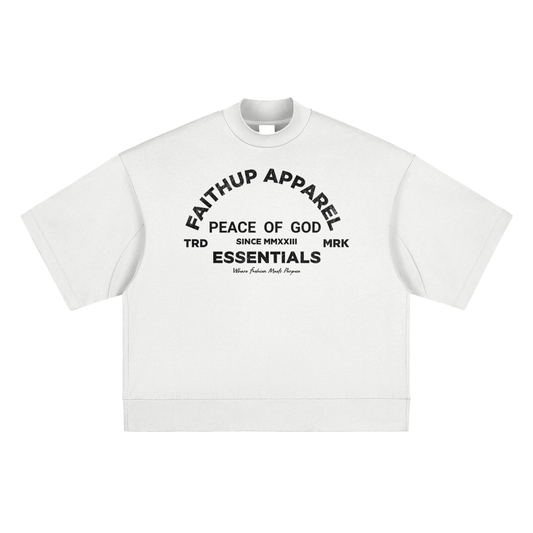 Peace of God Oversized Mock Neck Tee