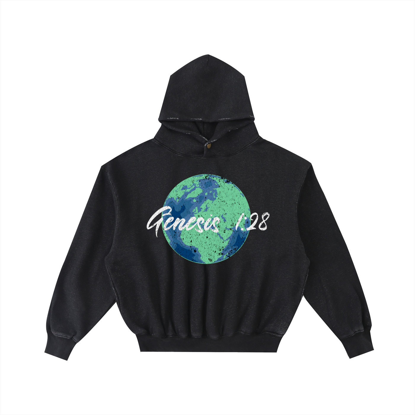 Genesis 1:28 Washed Fleece Hoodie