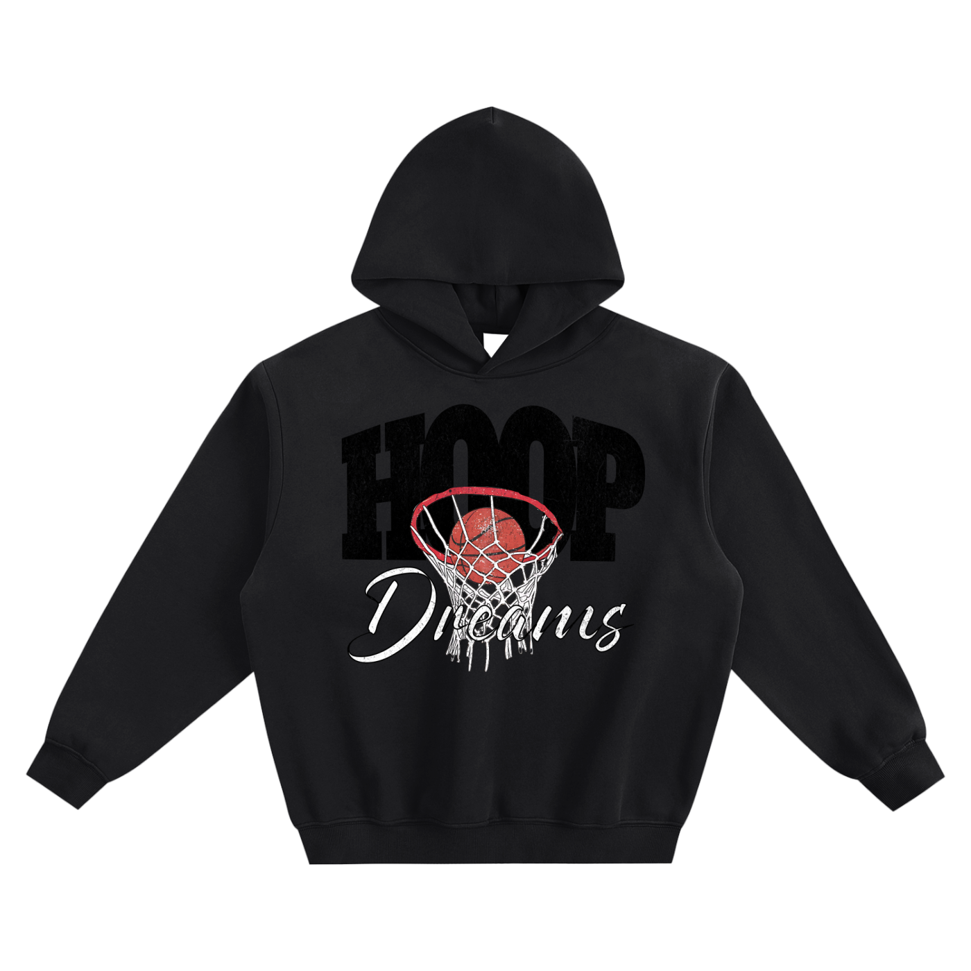 Hoop Dreams Fleeced Boxy Hoodie