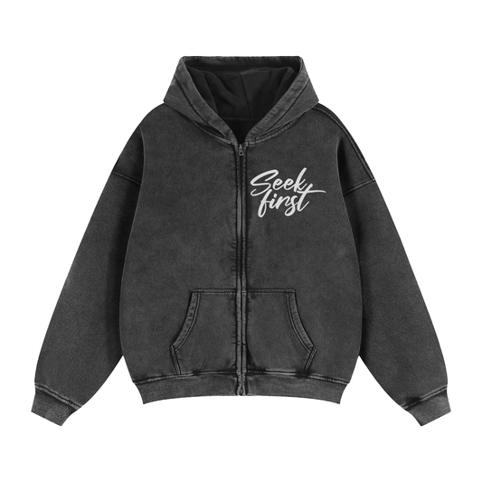 Seek First Boxy Fleece Hoodie