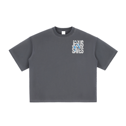 Jesus Saves Vintage Boxy Tee