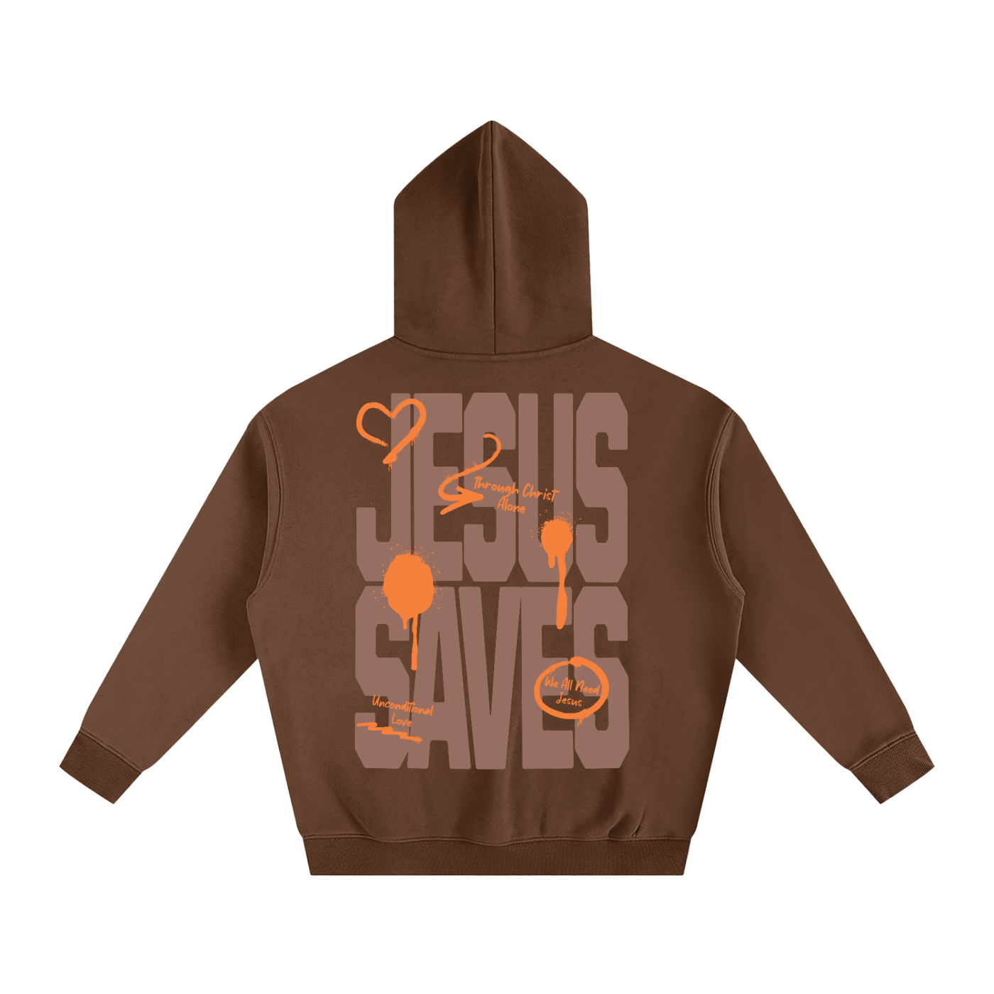 Jesus Saves Oversized Hoodie
