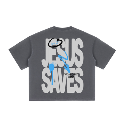 Jesus Saves Vintage Boxy Tee
