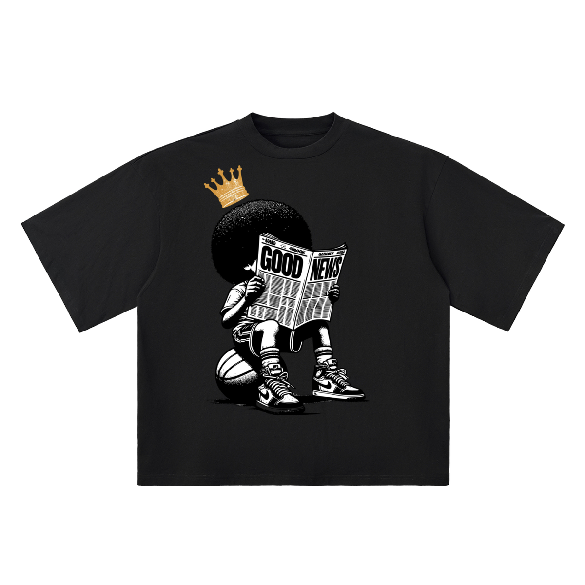 Good News Oversized Drop Shoulder Tee