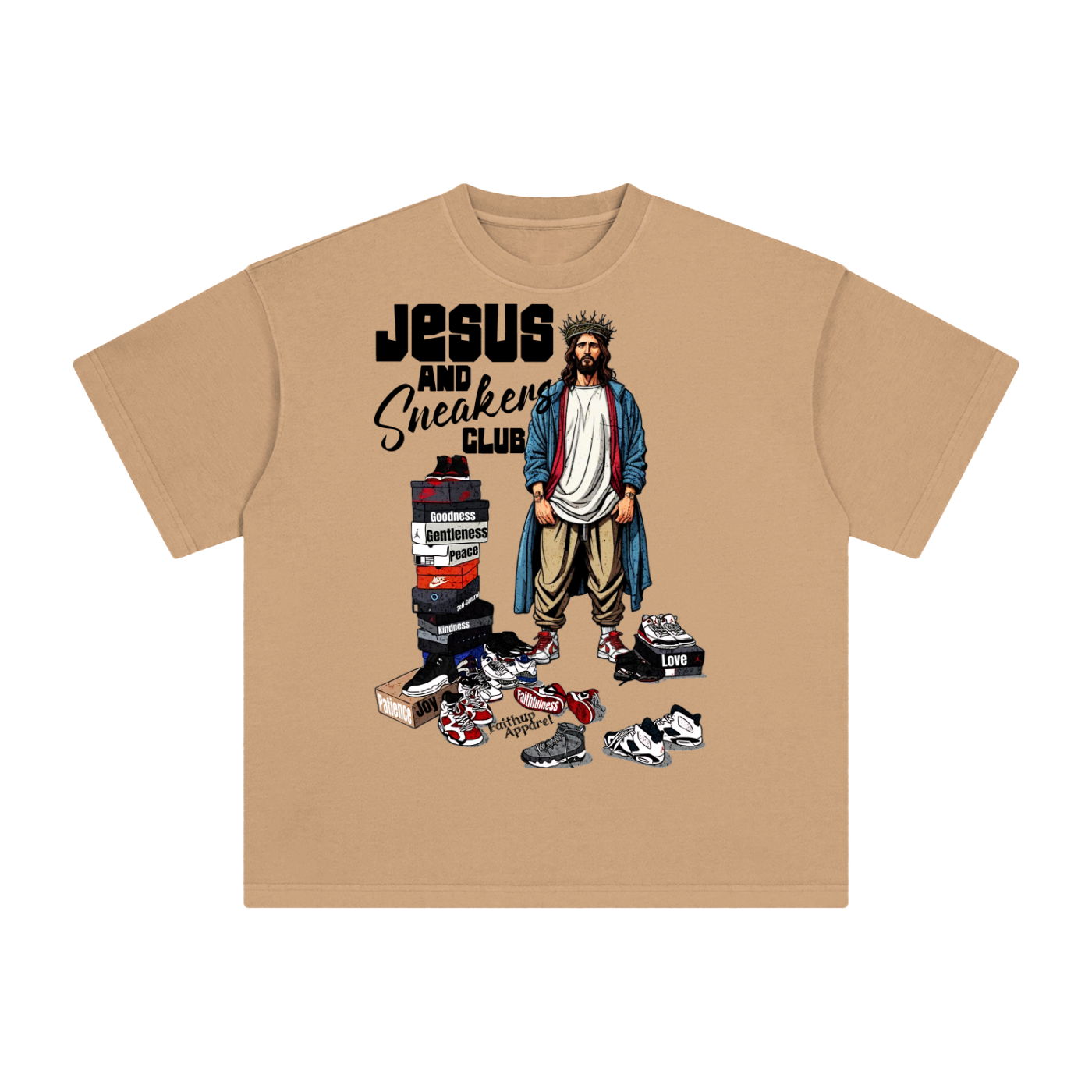 Jesus and Sneakers Club Vintage Washed Tee