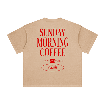 Sunday Morning Coffee Vintage Washed Tee