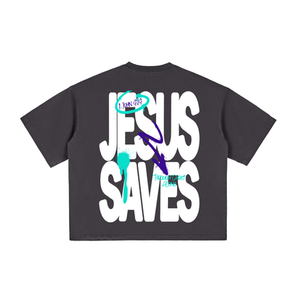 Jesus Saves Vintage Boxy Tee