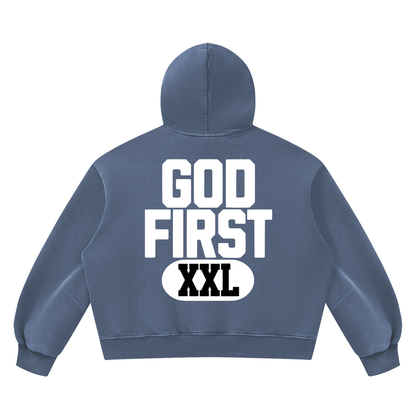 God First Vintage Boxy Hoodie