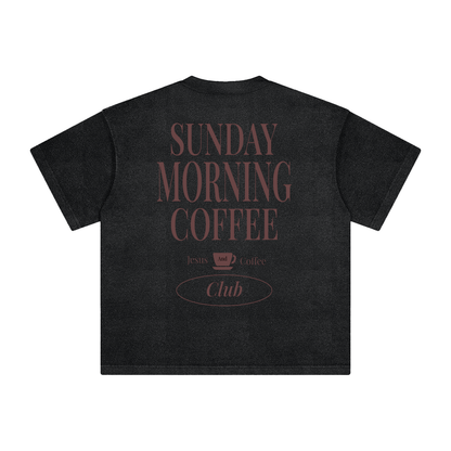 Sunday Morning Coffee Vintage Washed Tee