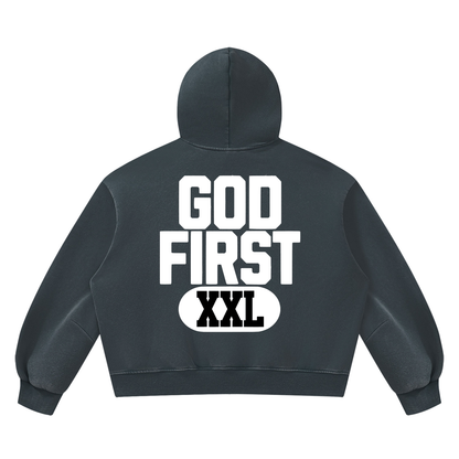 God First Vintage Boxy Hoodie
