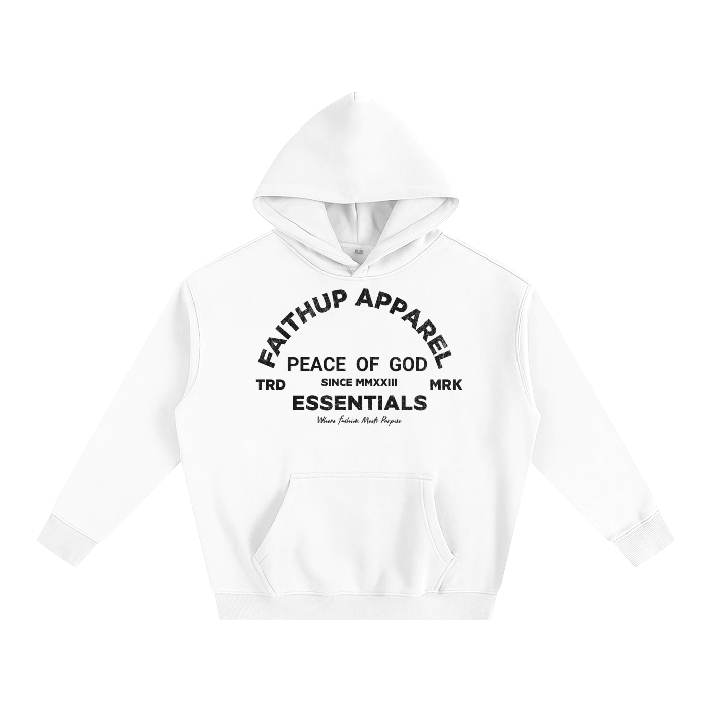 Peace of God Oversize Fleeced Hoodie