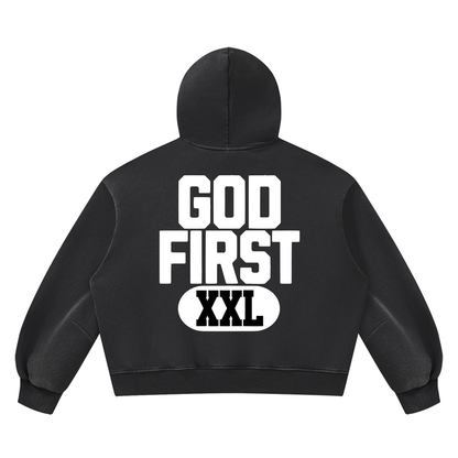 God First Vintage Boxy Hoodie