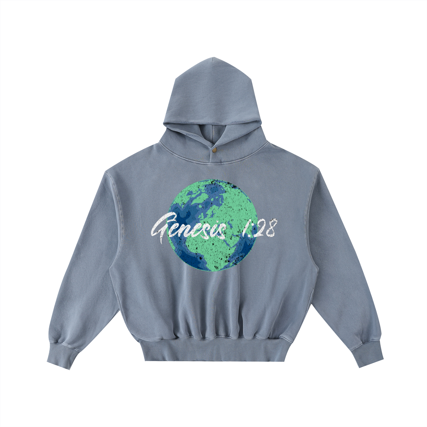 Genesis 1:28 Washed Fleece Hoodie