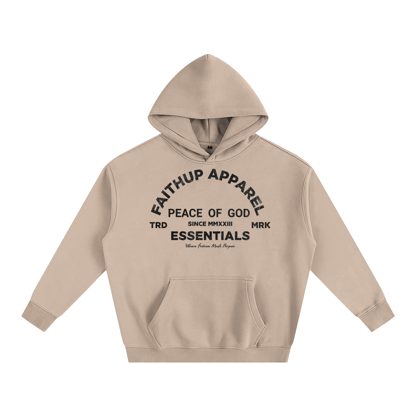 Peace of God Oversize Fleeced Hoodie