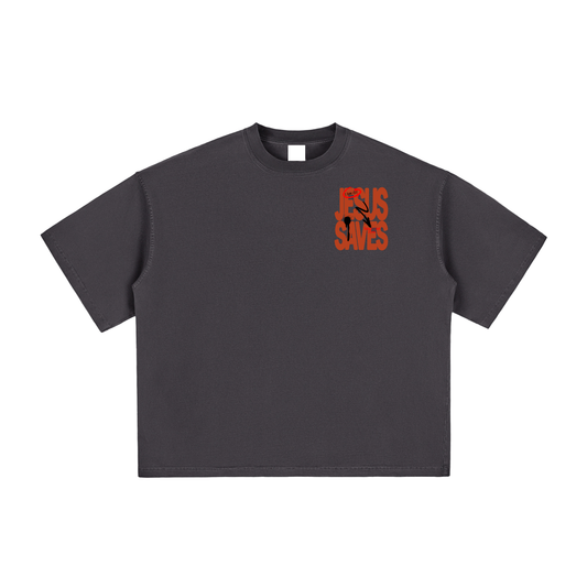 Jesus Saves Vintage Boxy Tee