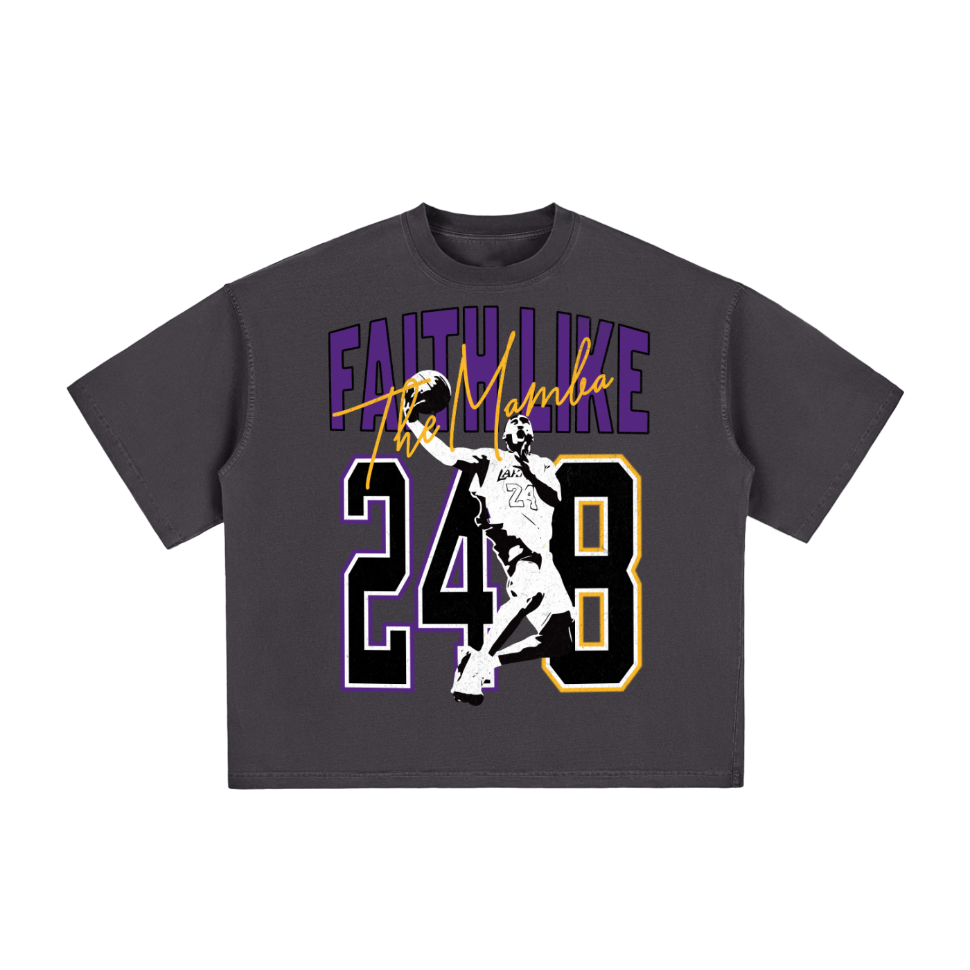 Faith Like The Mamba Washed Boxy Tee