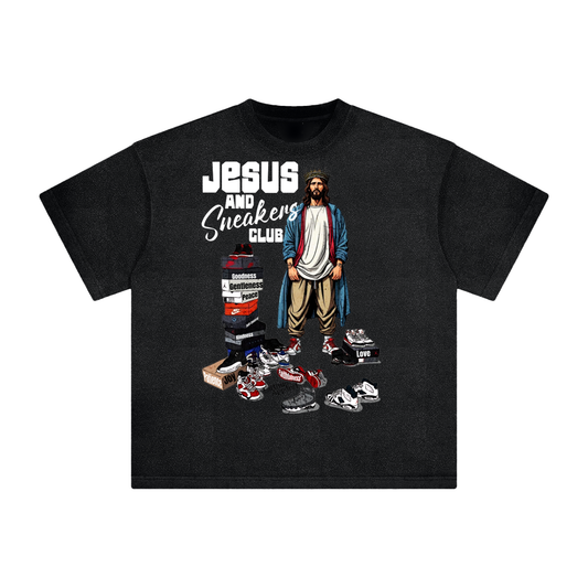 Jesus and Sneakers Club Vintage Washed Tee