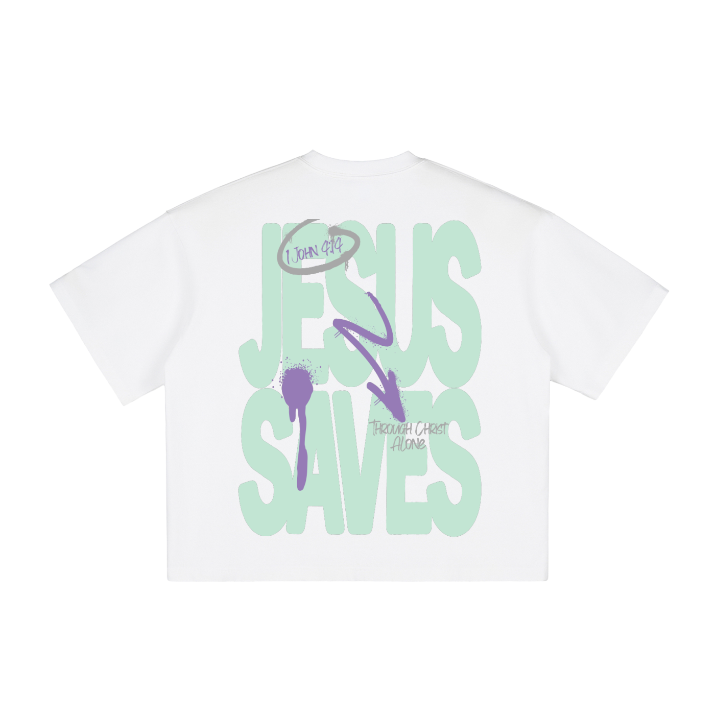 Jesus Saves Vintage Boxy Tee