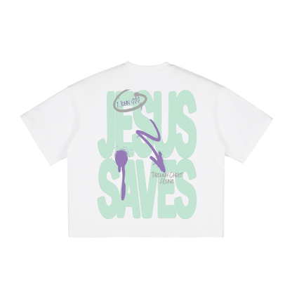 Jesus Saves Vintage Boxy Tee
